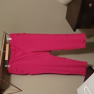 Loft petite curvy bright pink pants. Size 16P.
